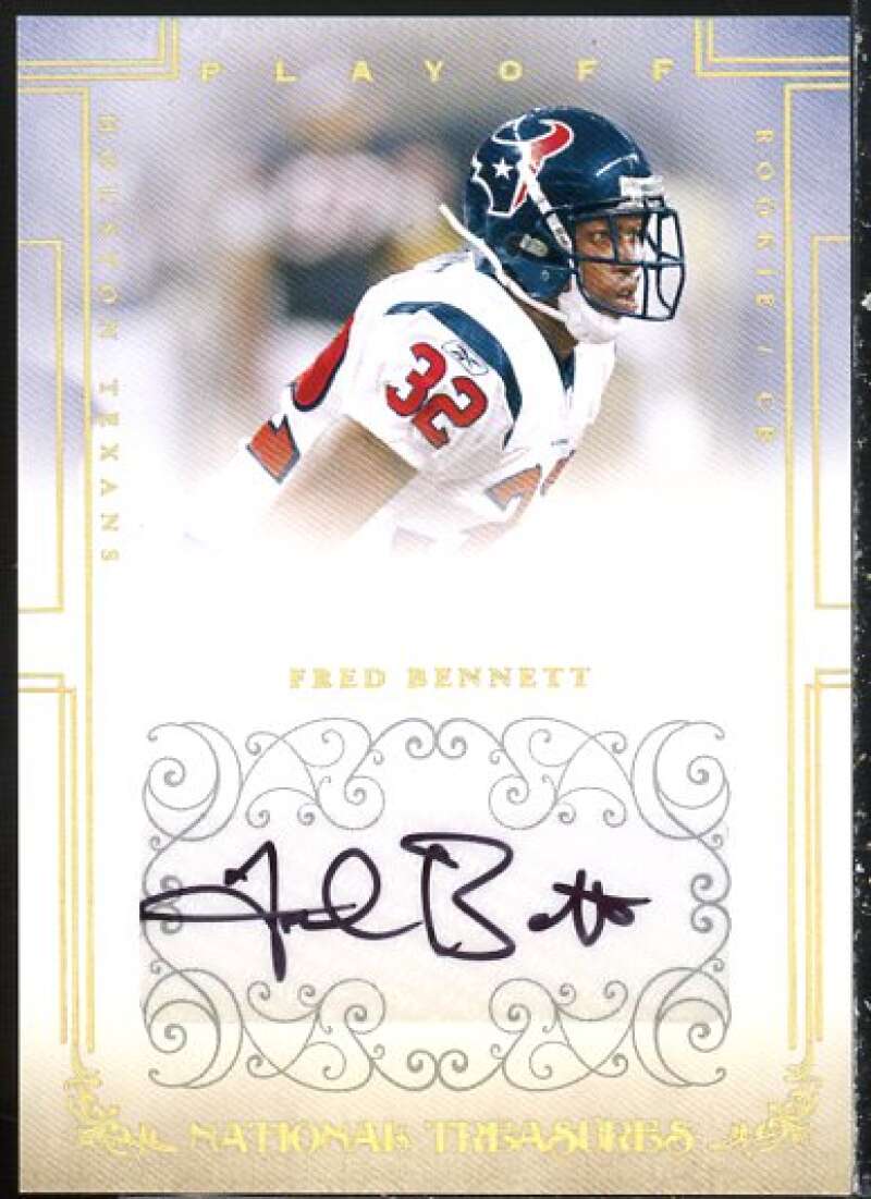 Fred Bennett Card 2007 Playoff National Treasures Signature Gold #177  Image 1