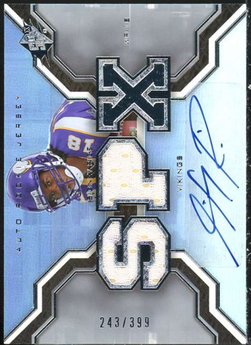 Sidney Rice JSY AU/399 Rookie Card 2007 SPx #213  Image 1