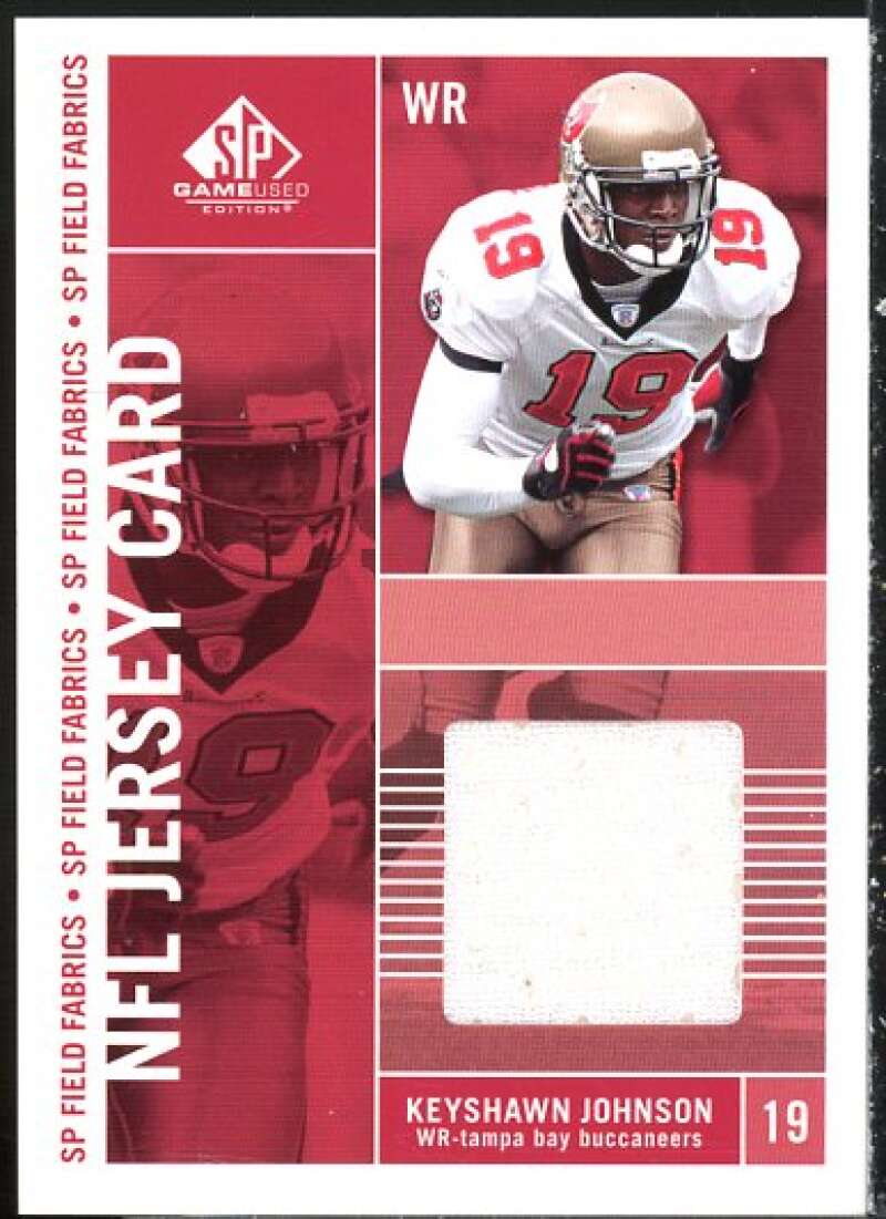 Keyshawn Johnson Card 2003 SP Game Used Edition Field Fabrics #KJ  Image 1