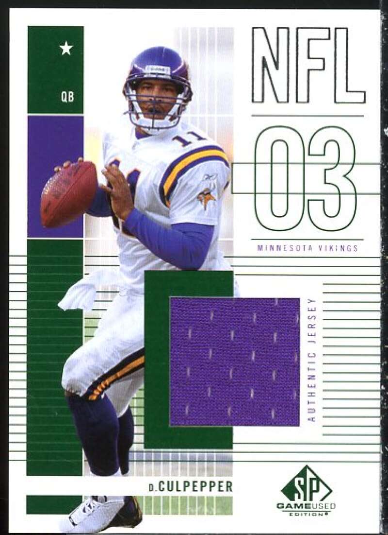 Daunte Culpepper JSY Card 2003 SP Game Used Edition #141  Image 1
