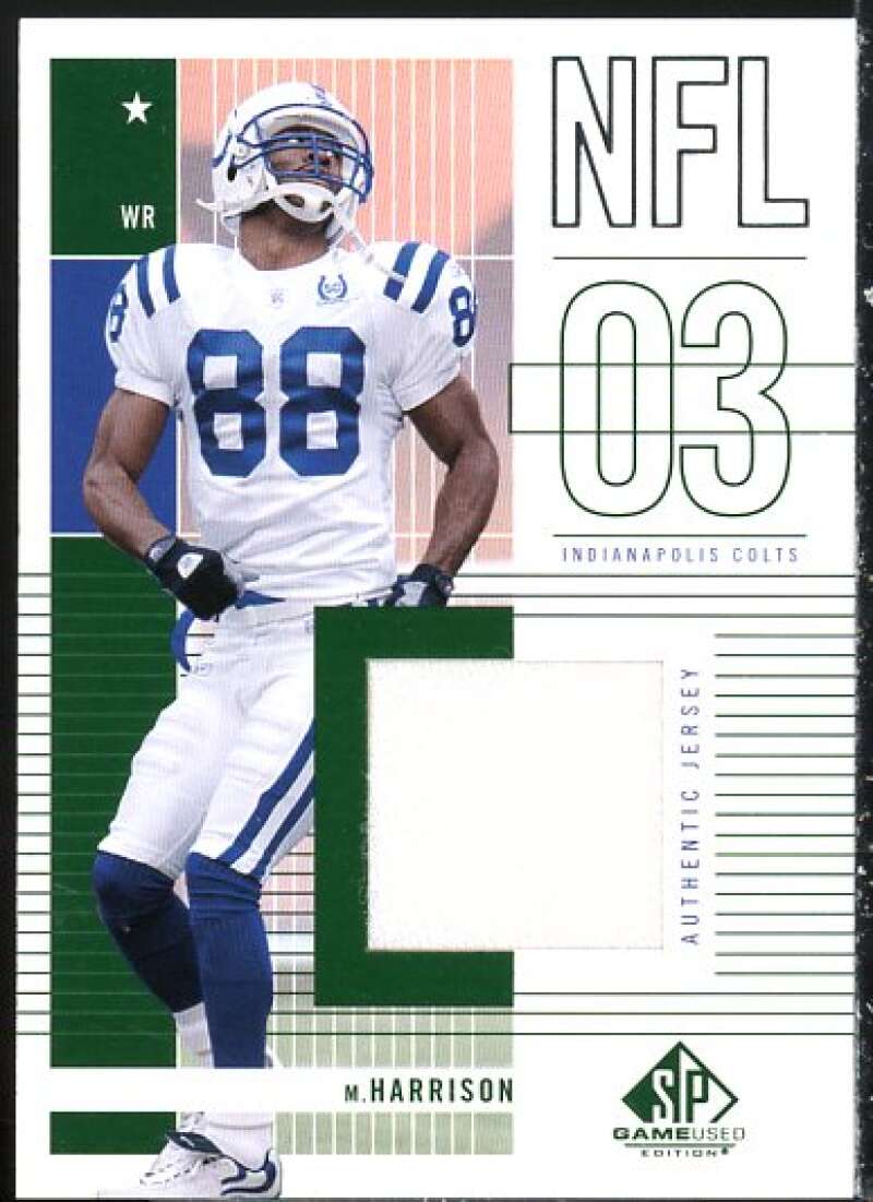Marvin Harrison JSY Card 2003 SP Game Used Edition #166  Image 1