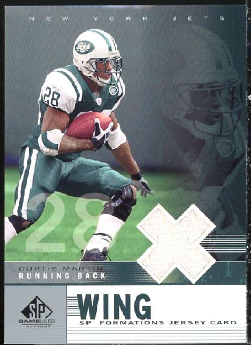 Curtis Martin/750* Card 2003 SP Game Used Edition Formations Wing #CM  Image 1