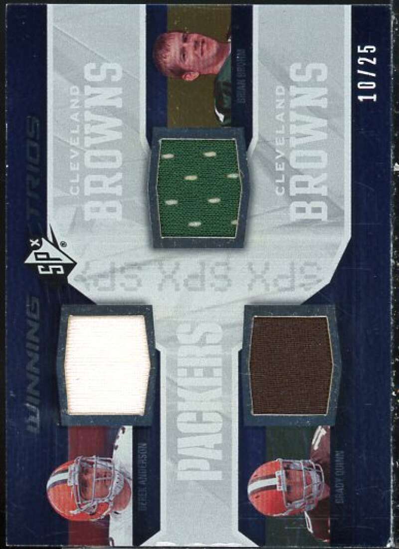 Derek Anderson/Brady Quinn/Brian Brohm Card 2008 SPx Winning Trios 25 #WT11  Image 1
