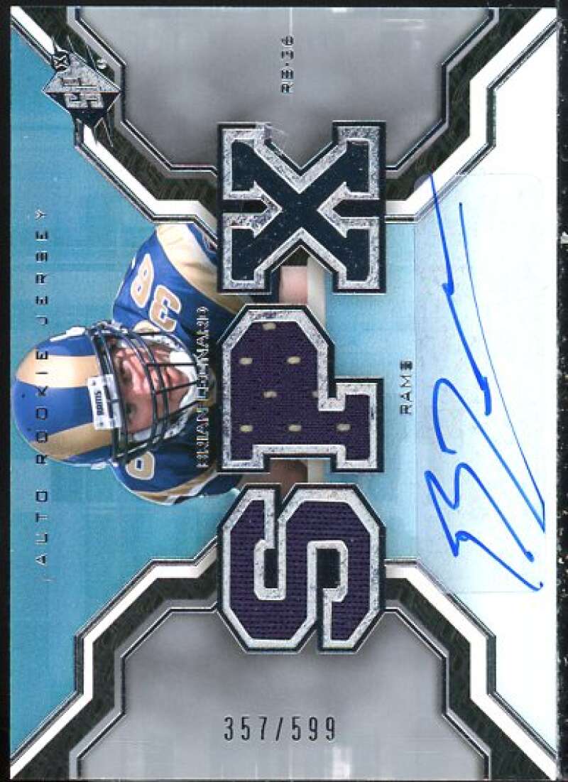 Brian Leonard JSY AU Rookie Card 2007 SPx #195  Image 1