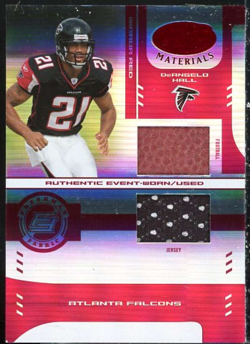 DeAngelo Hall Card 2004 Leaf Certified Materials Mirror Red Materials #202  Image 1