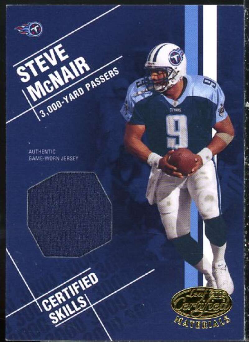 Steve McNair Card 2003 Leaf Certified Materials Skills #CS10  Image 1