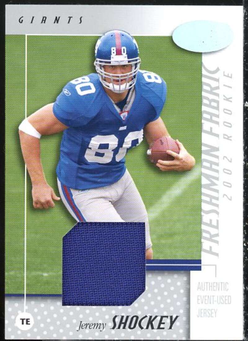 Jeremy Shockey JSY Rookie Card 2002 Leaf Certified #126  Image 1