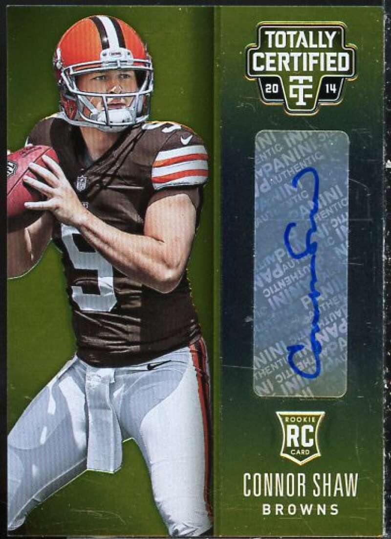 Connor Shaw Card 2014 Totally Certified Rookie Signatures Platinum Gold #115  Image 1