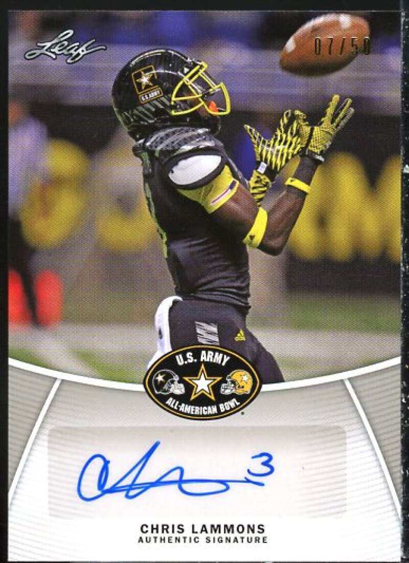Chris Lammons Card 2014 Leaf Army All-American Bowl #BACL1  Image 1