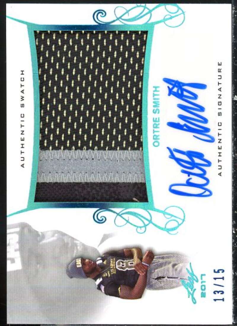 OrTre Smith 2017 Leaf Army All-American Bowl Patch Autographs Purple #PAOS1  Image 1