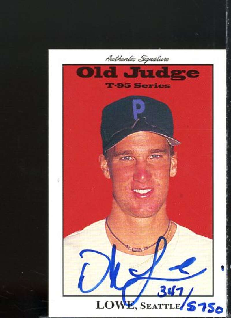 Derek Lowe Card 1995 Signature Rookies Old Judge Signatures #22  Image 1