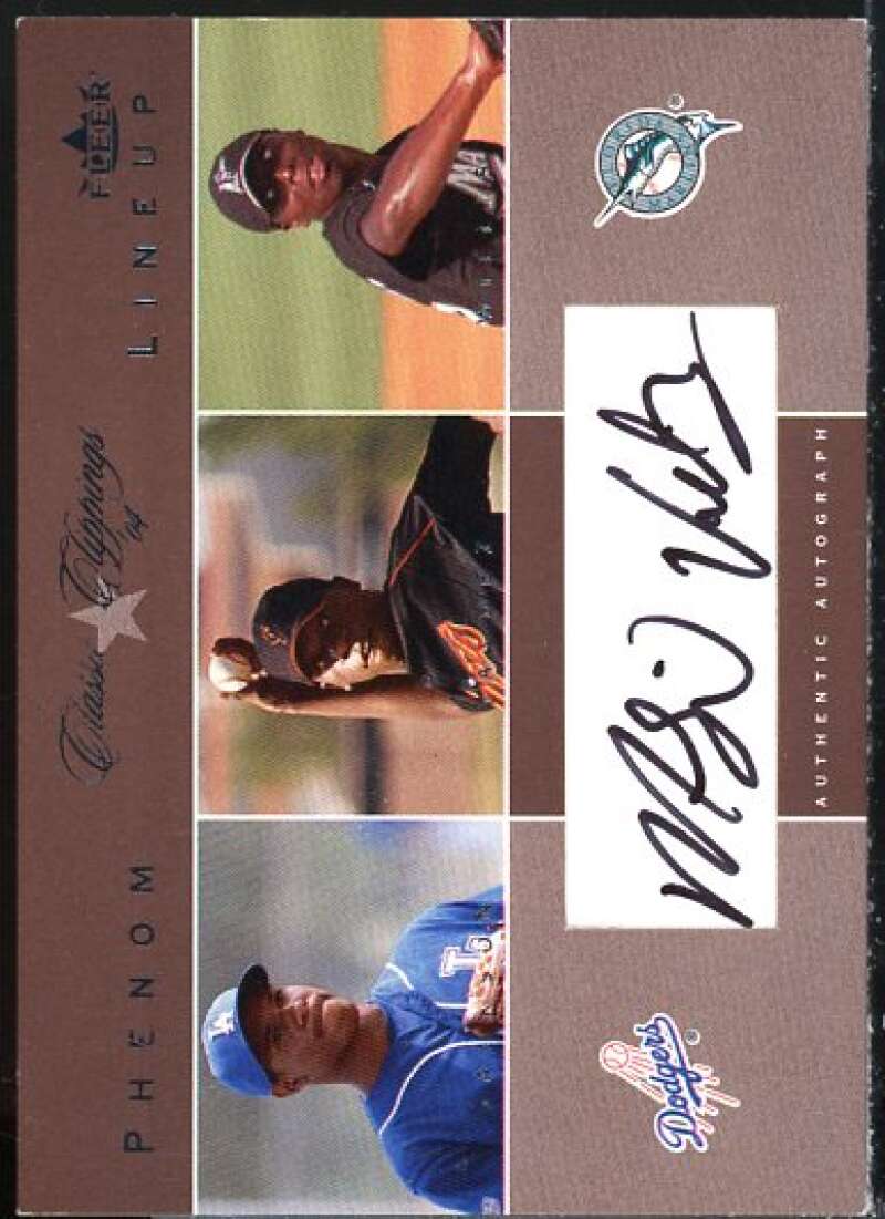 M.Valdez /Edwin-Willis 2004 Classic Clippings Phenom Lineup Auto Silver #MV  Image 1