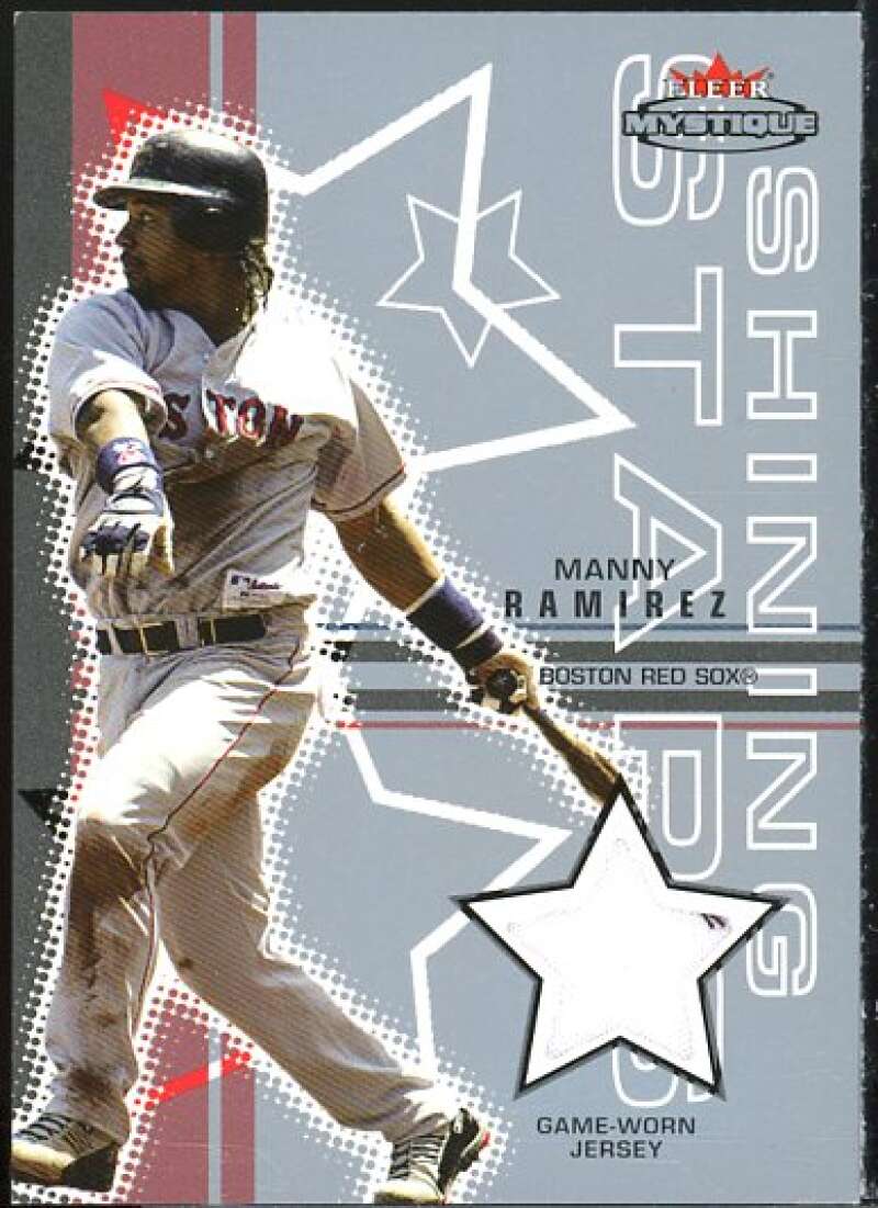 Manny Ramirez Card 2003 Fleer Mystique Shining Stars Jersey #MR  Image 1