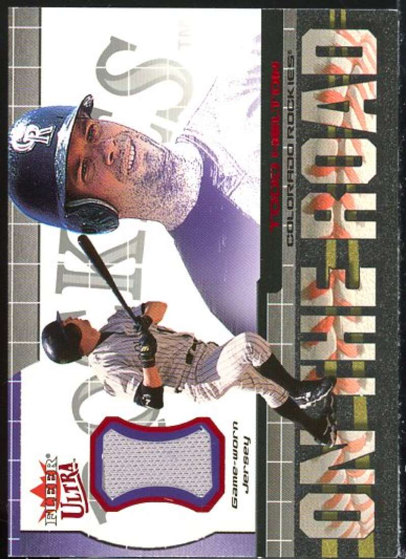 Todd Helton Card 2002 Ultra On the Road Game Jersey #9  Image 1