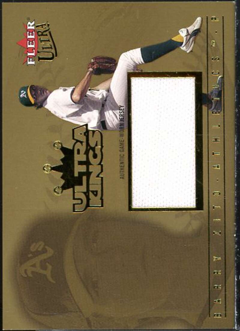 Barry Zito Card 2005 Ultra Kings Jersey Gold UltraSwatch #BZ  Image 1