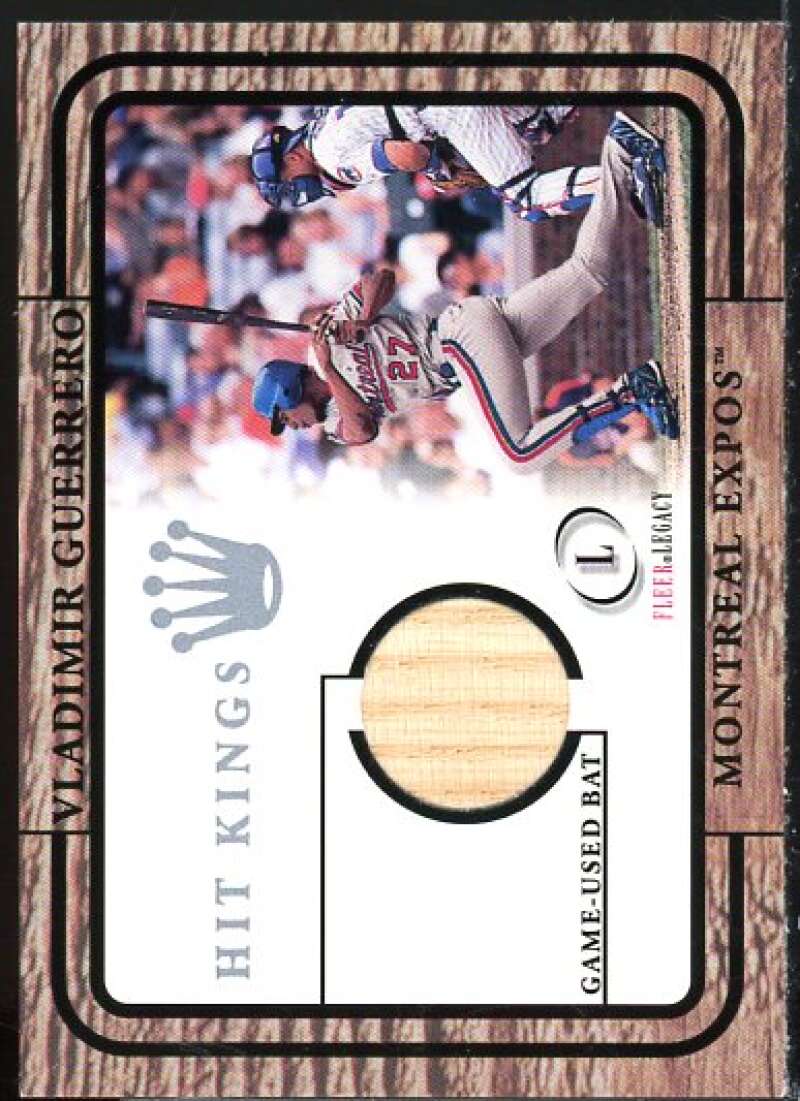 Vladimir Guerrero Card 2001 Fleer Legacy Hit Kings #14  Image 1