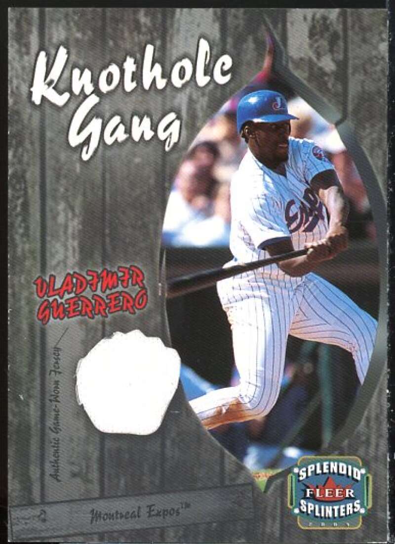 Vladimir Guerrero 2003 Fleer Splendid Splinters Knothole Gang Game Jersey #VG  Image 1