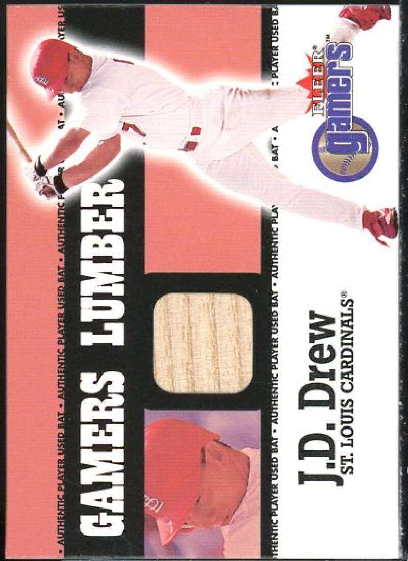 J.D. Drew Card 2000 Fleer Gamers Lumber #15  Image 1