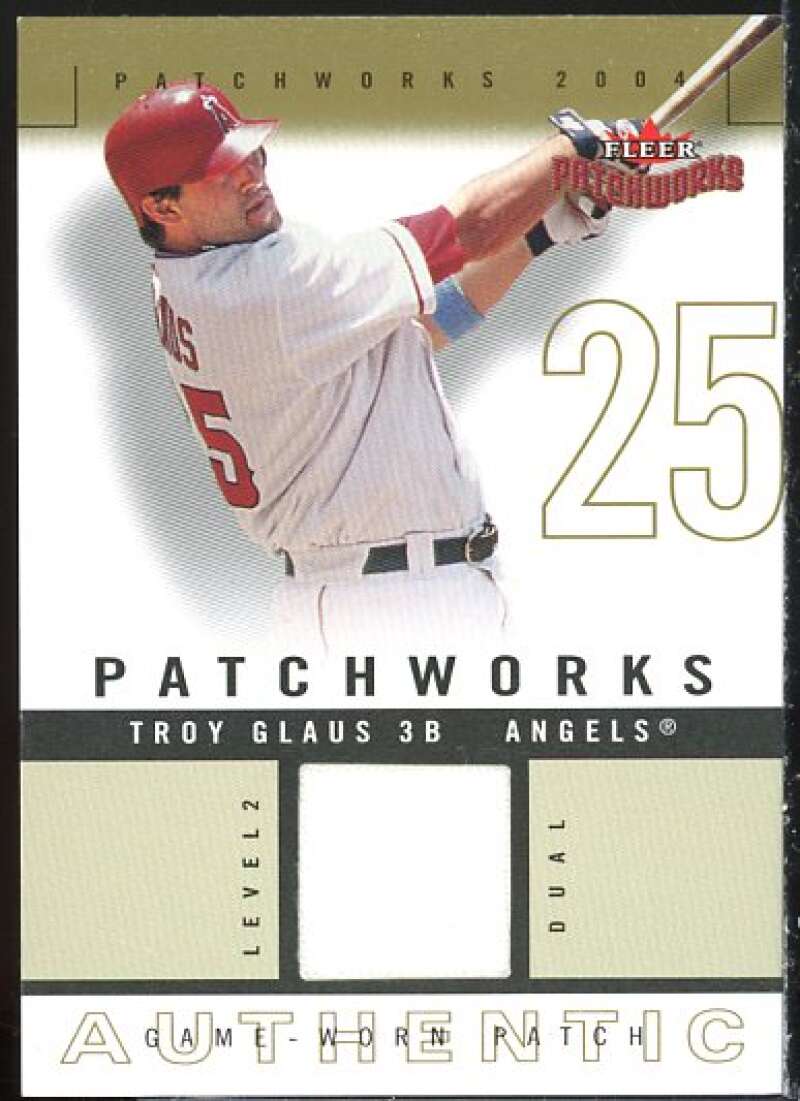 Troy Glaus Card 2004 Fleer Patchworks Game Used Level 2 #TG  Image 1