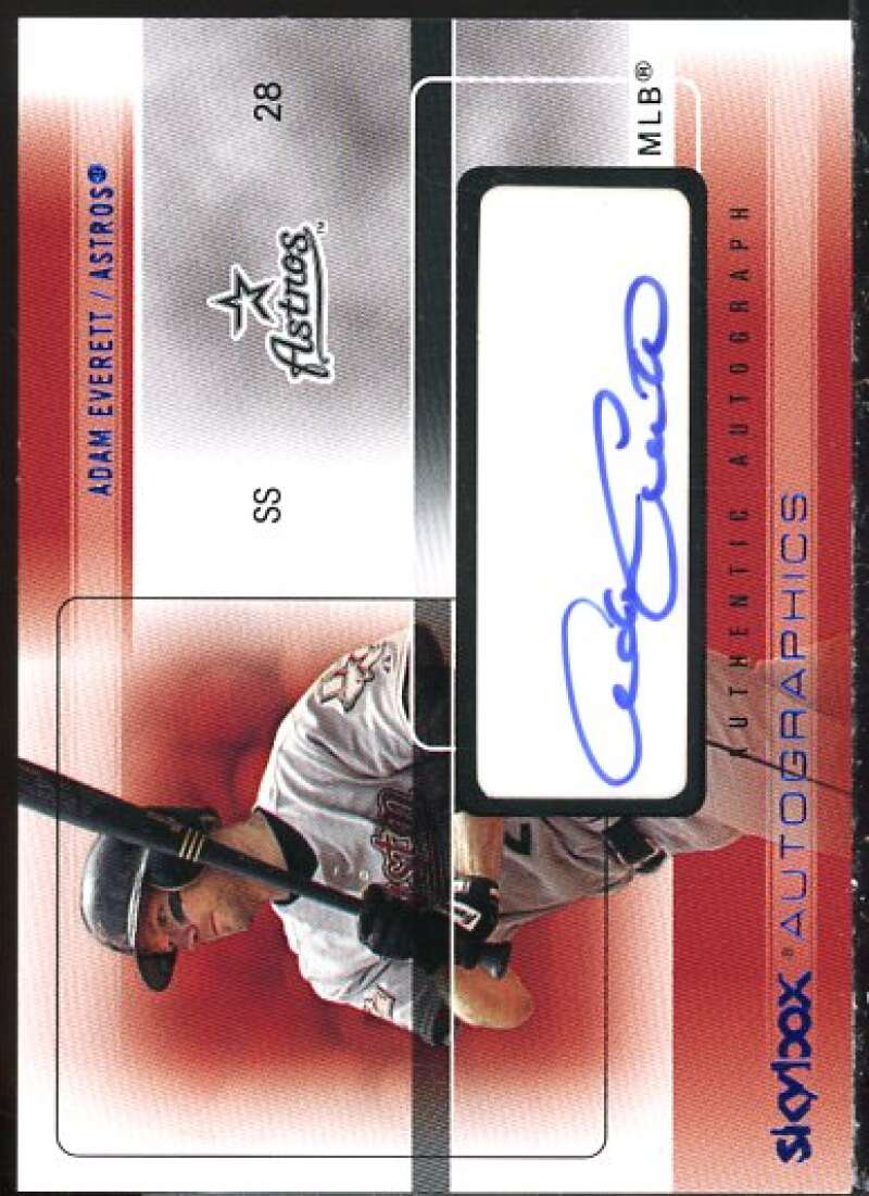 Adam Everett Card 2005 SkyBox Autographics Signatures Blue #AE  Image 1