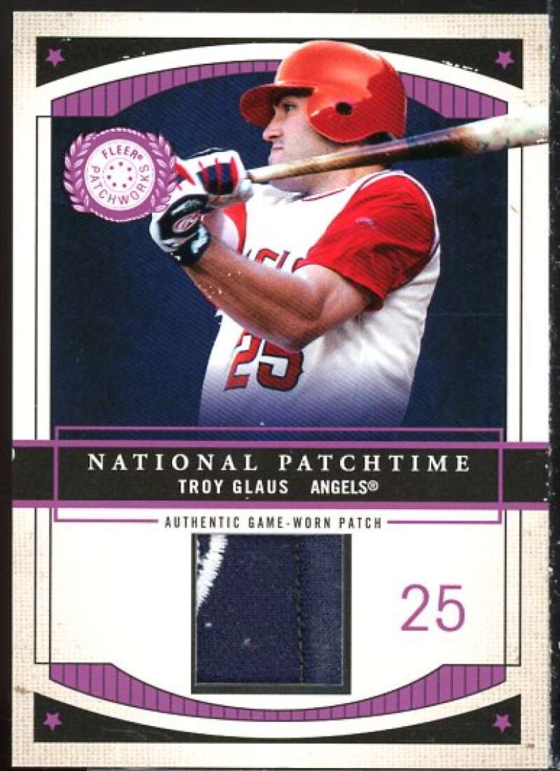 Troy Glaus Card 2003 Fleer Patchworks National Patchtime #NNO  Image 1