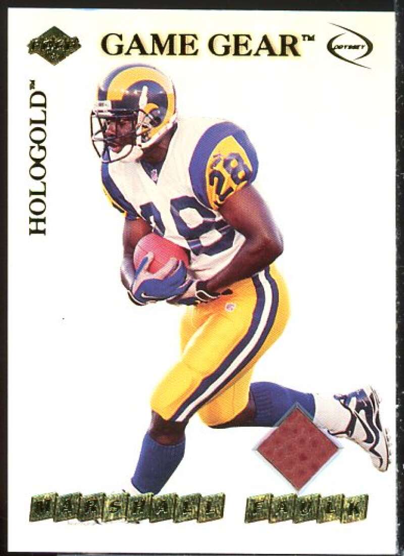 Marshall Faulk Card 1999 Collector's Edge Odyssey GameGear Hologold #GG3  Image 1