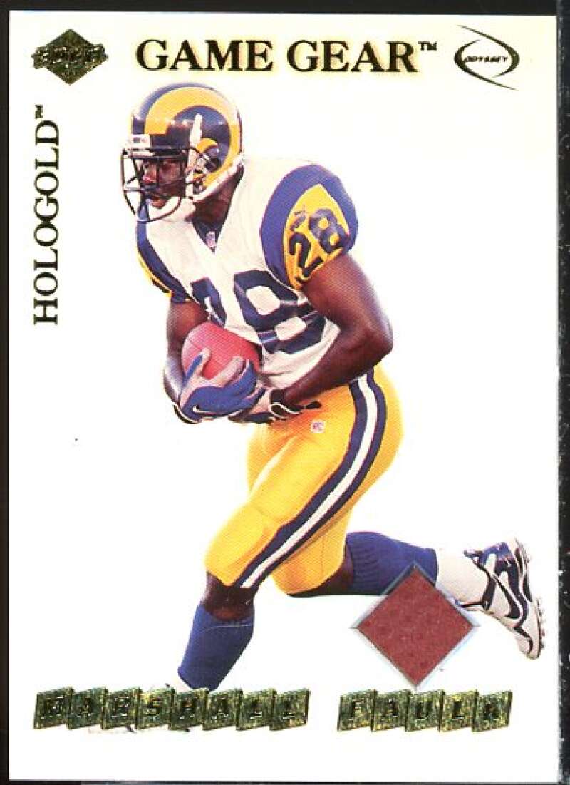 Marshall Faulk Card 1999 Collector's Edge Odyssey GameGear Hologold #GG3  Image 1