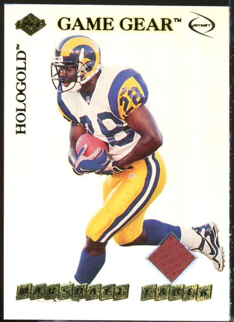 Marshall Faulk Card 1999 Collector's Edge Odyssey GameGear Hologold #GG3  Image 1
