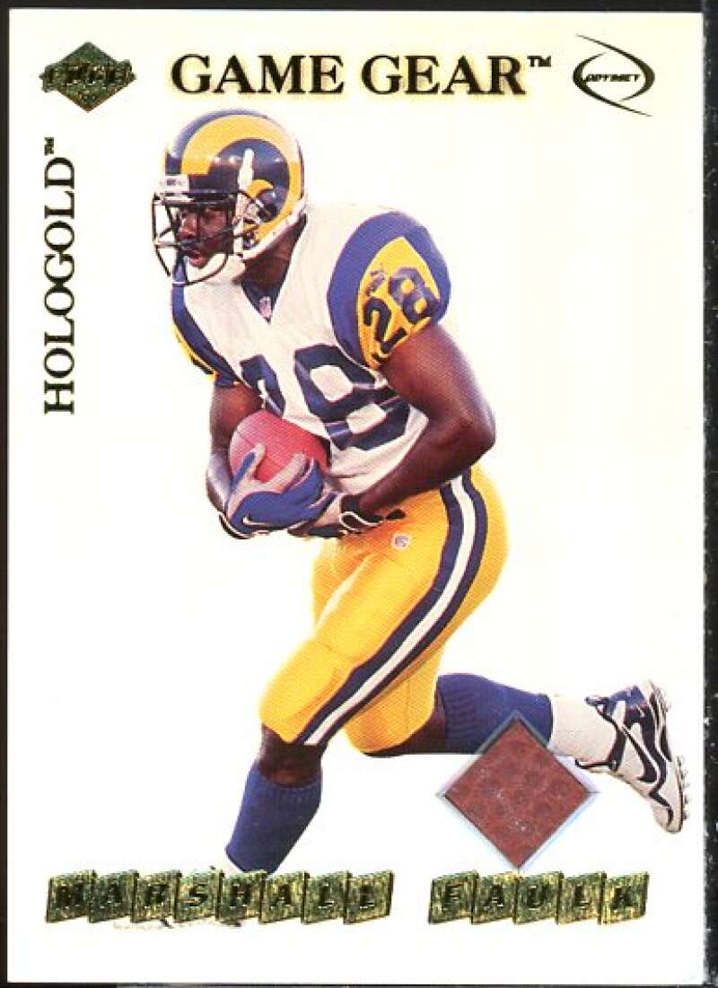 Marshall Faulk Card 1999 Collector's Edge Odyssey GameGear Hologold #GG3  Image 1