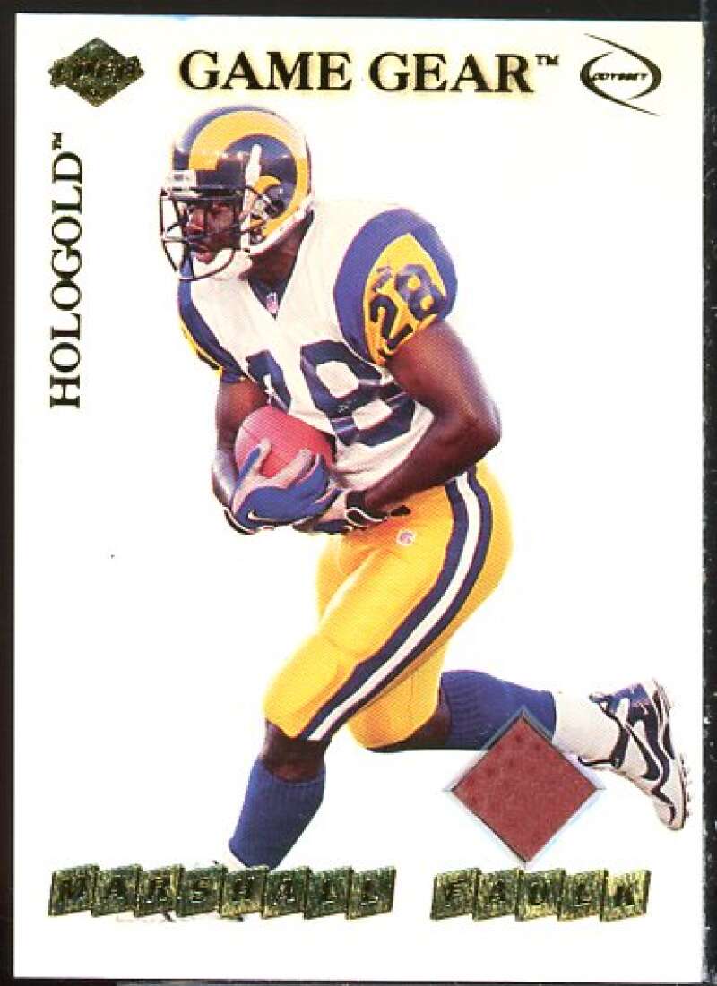 Marshall Faulk Card 1999 Collector's Edge Odyssey GameGear Hologold #GG3  Image 1