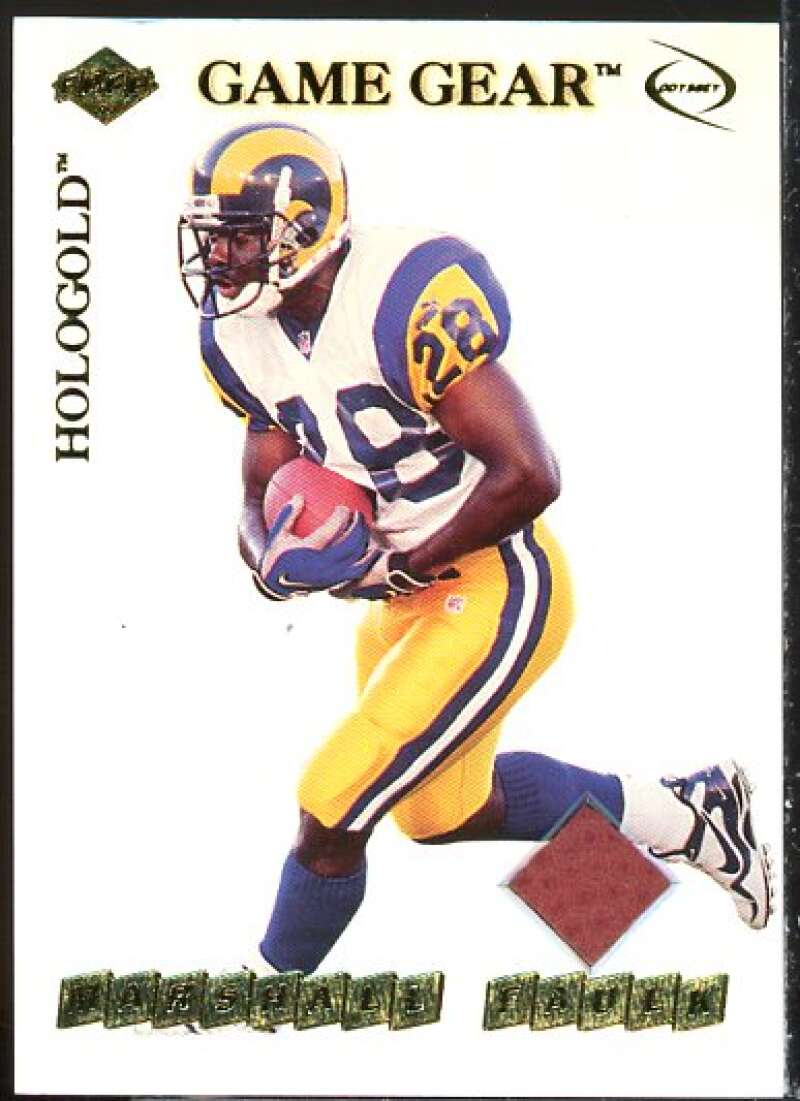 Marshall Faulk Card 1999 Collector's Edge Odyssey GameGear Hologold #GG3  Image 1