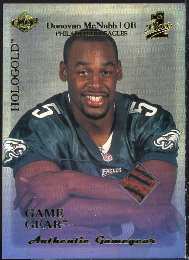 Donovan McNabb 1999 Collector's Edge First Place Rookie Game Gear HoloGold #RG2  Image 1
