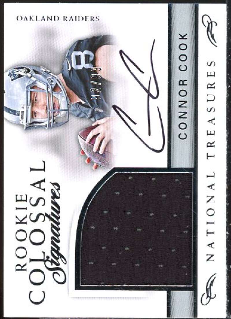 Connor Cook 2015 National Treasures Rookie Colossal Signature Materials #22  Image 1