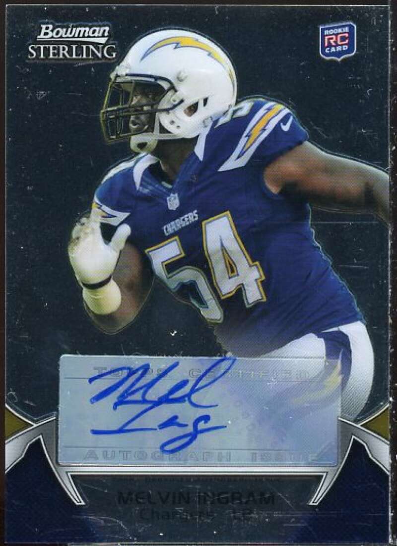 Melvin Ingram RC AU Rookie Card 2012 Bowman Sterling #82  Image 1