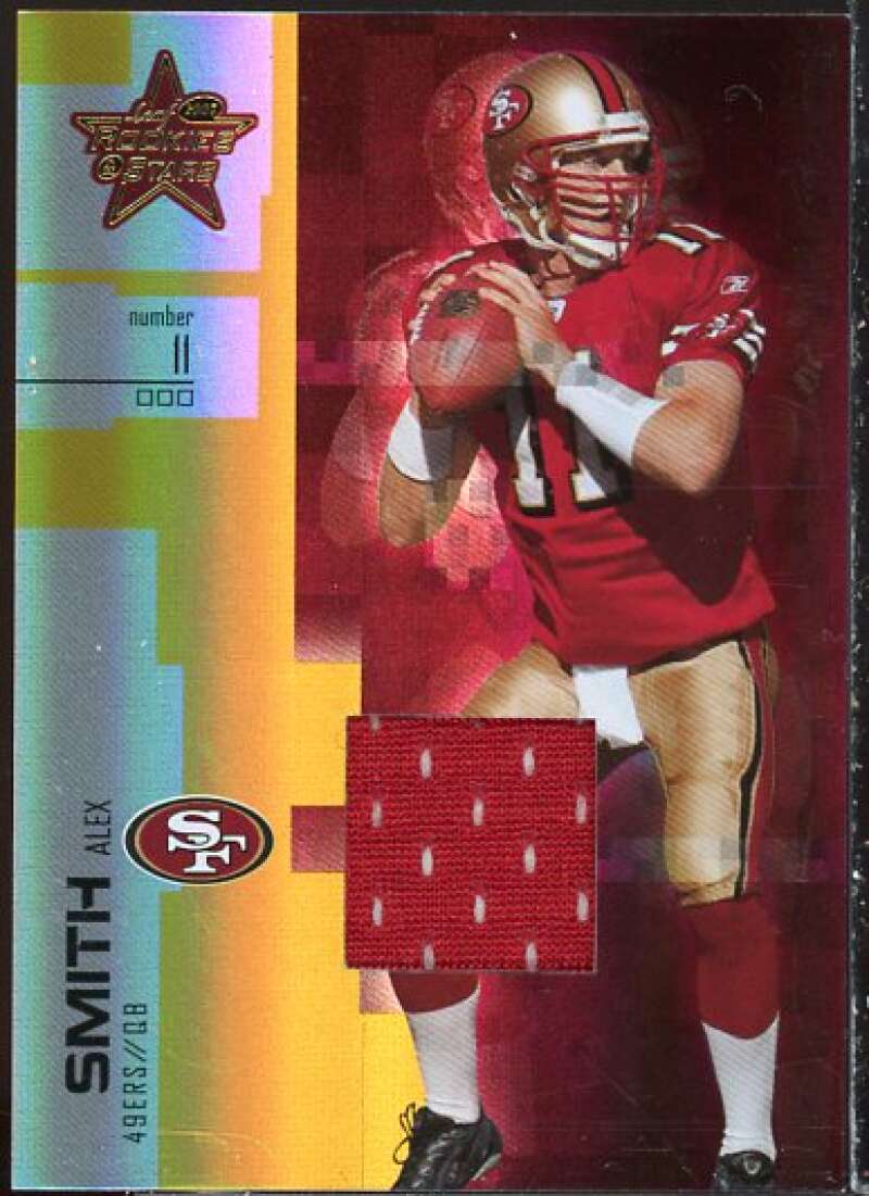 Alex Smith QB Card 2007 Leaf Rookies and Stars Materials Gold #46  Image 1