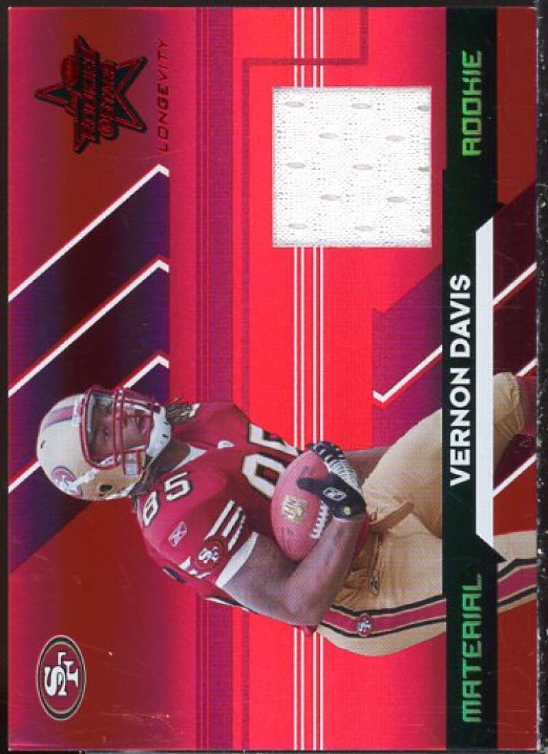 Vernon Davis JSY 2006 Leaf Rookies and Star Longevity Target Ruby Parallel #259  Image 1