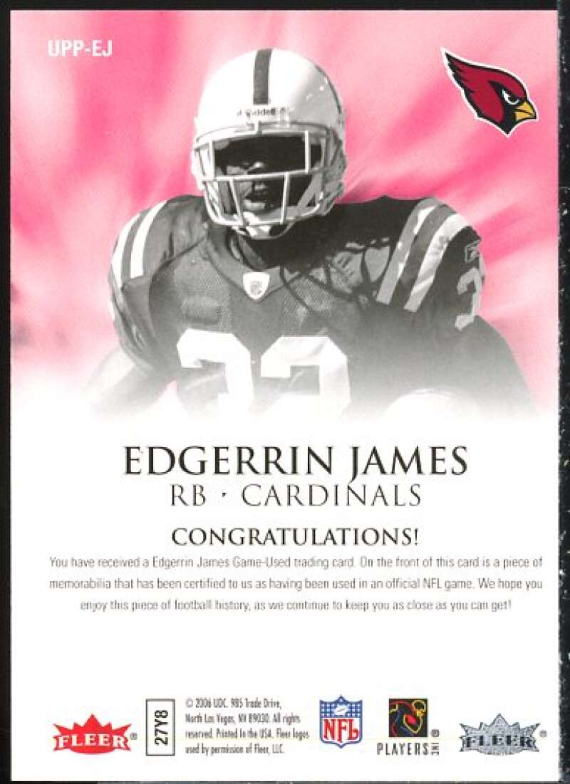 Edgerrin James Card 2006 Ultra Postseason Performers Jerseys #UPPEJ  Image 2