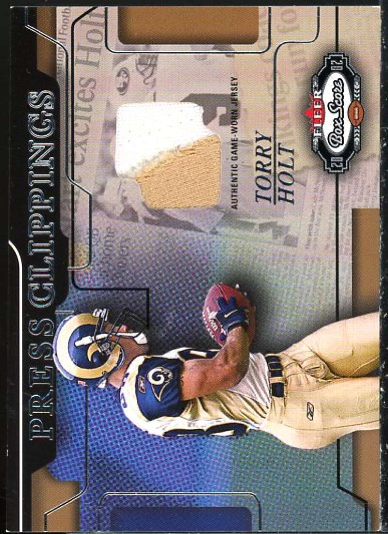 Torry Holt Card 2002 Fleer Box Score Press Clippings Jerseys #6  Image 1