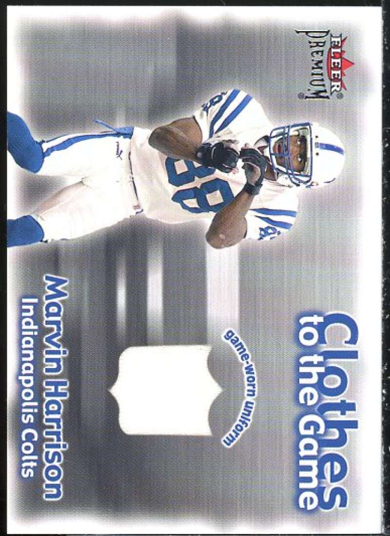 Marvin Harrison Card 2001 Fleer Premium Clothes to the Game #9  Image 1