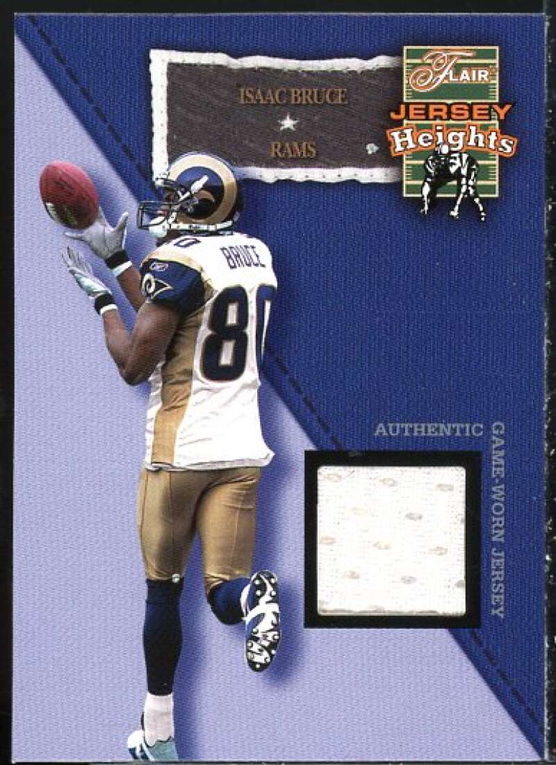 Isaac Bruce Card 2002 Flair Jersey Heights Jerseys #3  Image 1