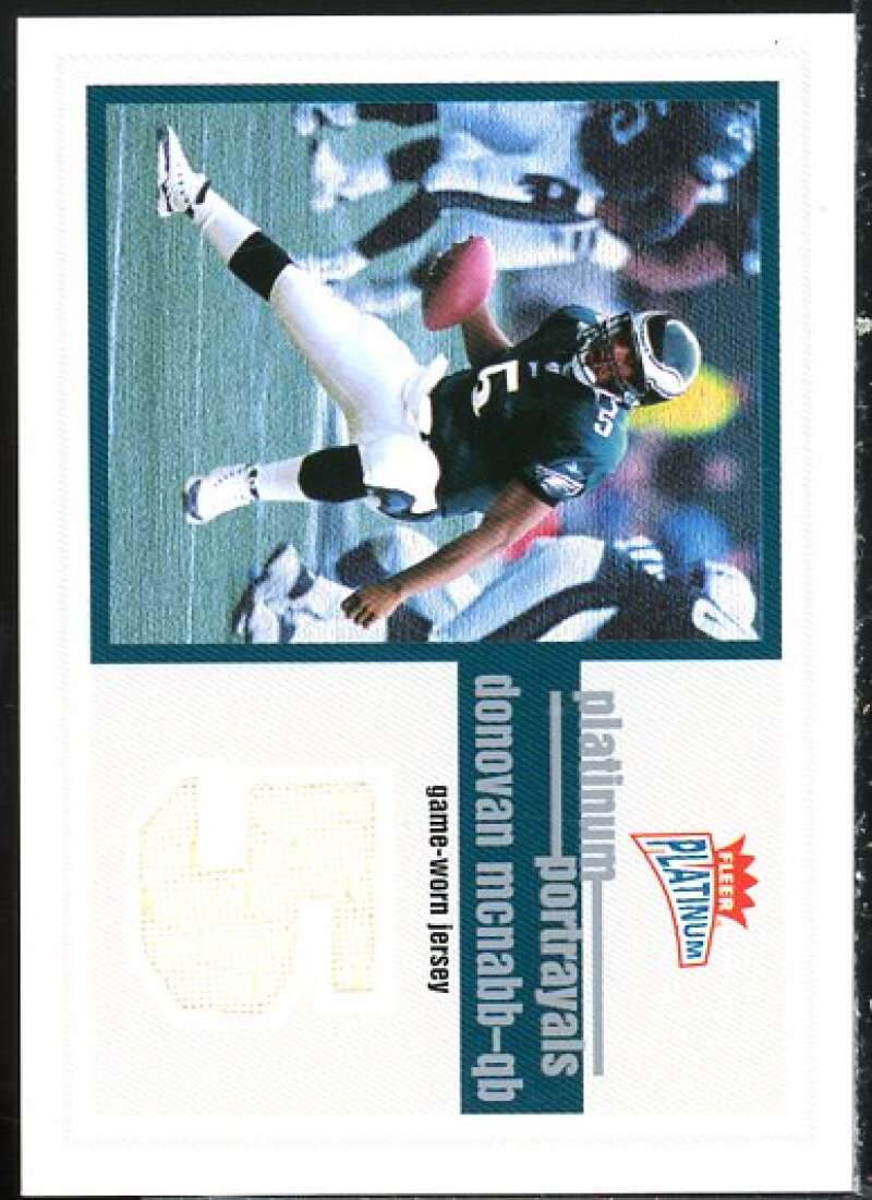 Donovan McNabb Card 2003 Fleer Platinum Portrayals Jerseys #PPDM  Image 1
