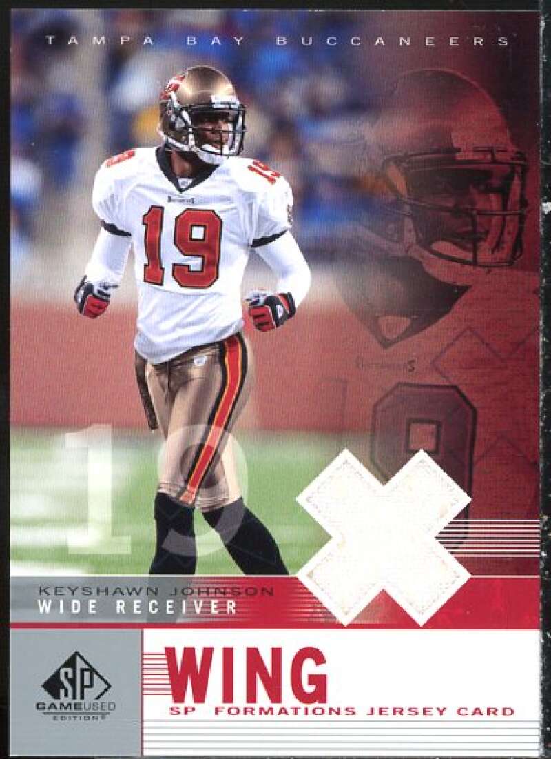 Keyshawn Johnson Card 2003 SP Game Used Edition Formations Wing #KJ  Image 1