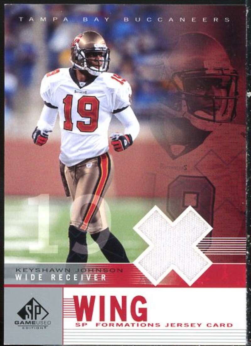 Keyshawn Johnson Card 2003 SP Game Used Edition Formations Wing #KJ  Image 1