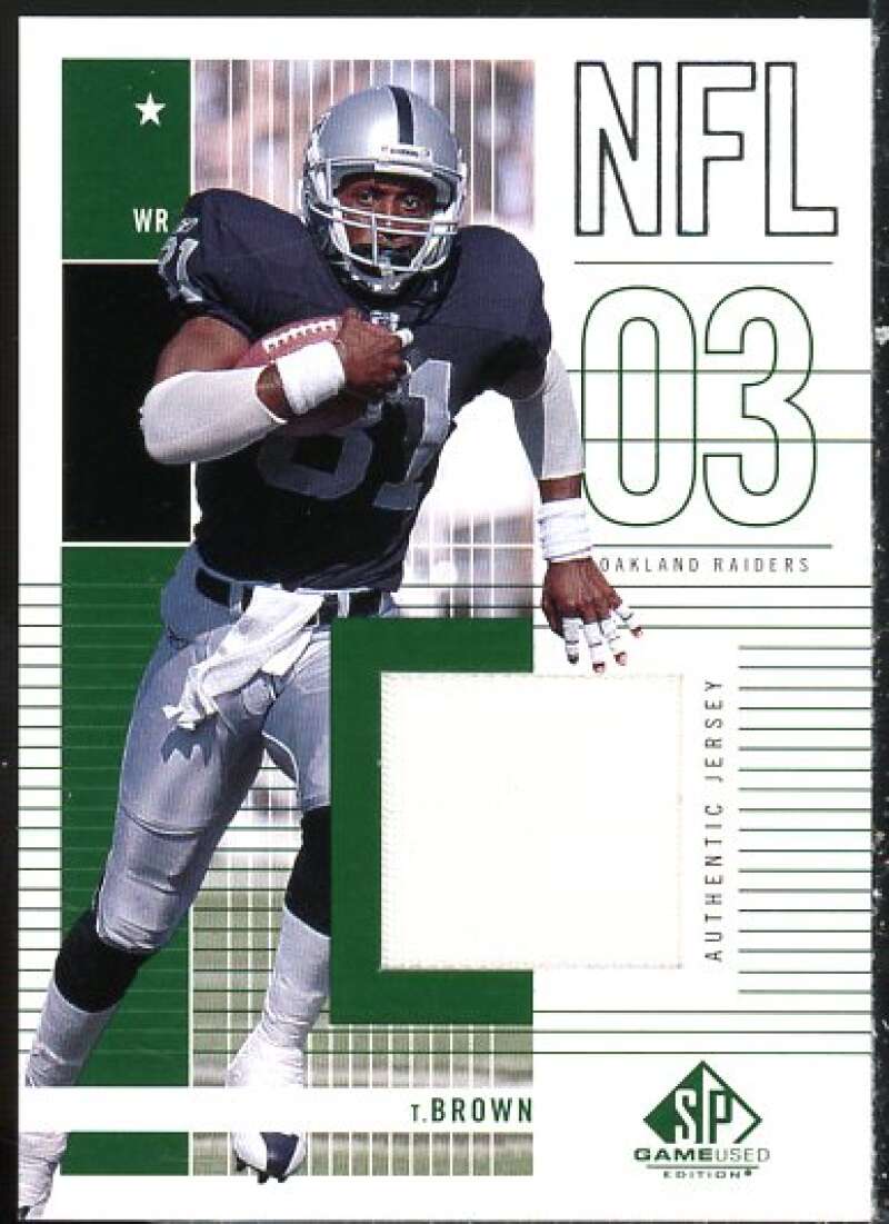 Tim Brown JSY Card 2003 SP Game Used Edition #174  Image 1