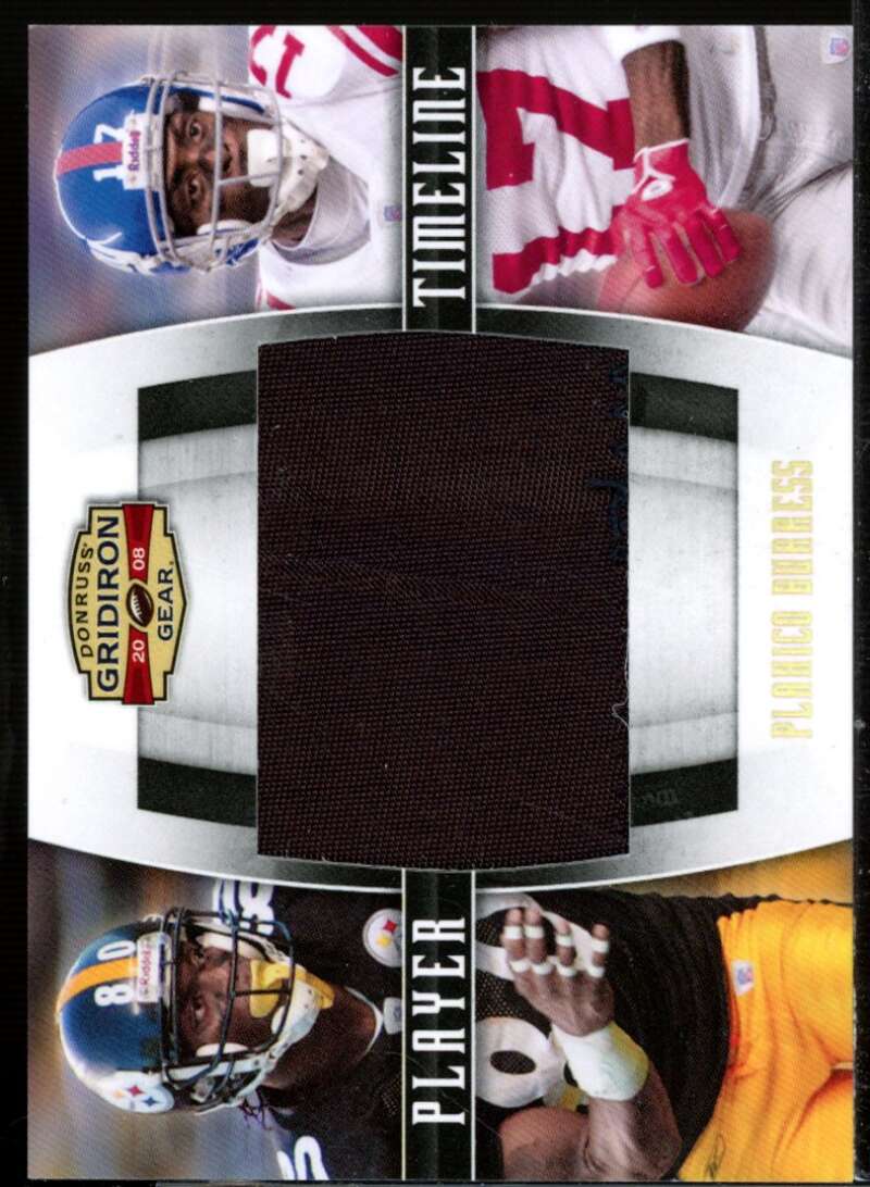 Plaxico Burress 2008 Gridiron Gear Player Timeline Jerseys Jumbo Swatch #16  Image 1