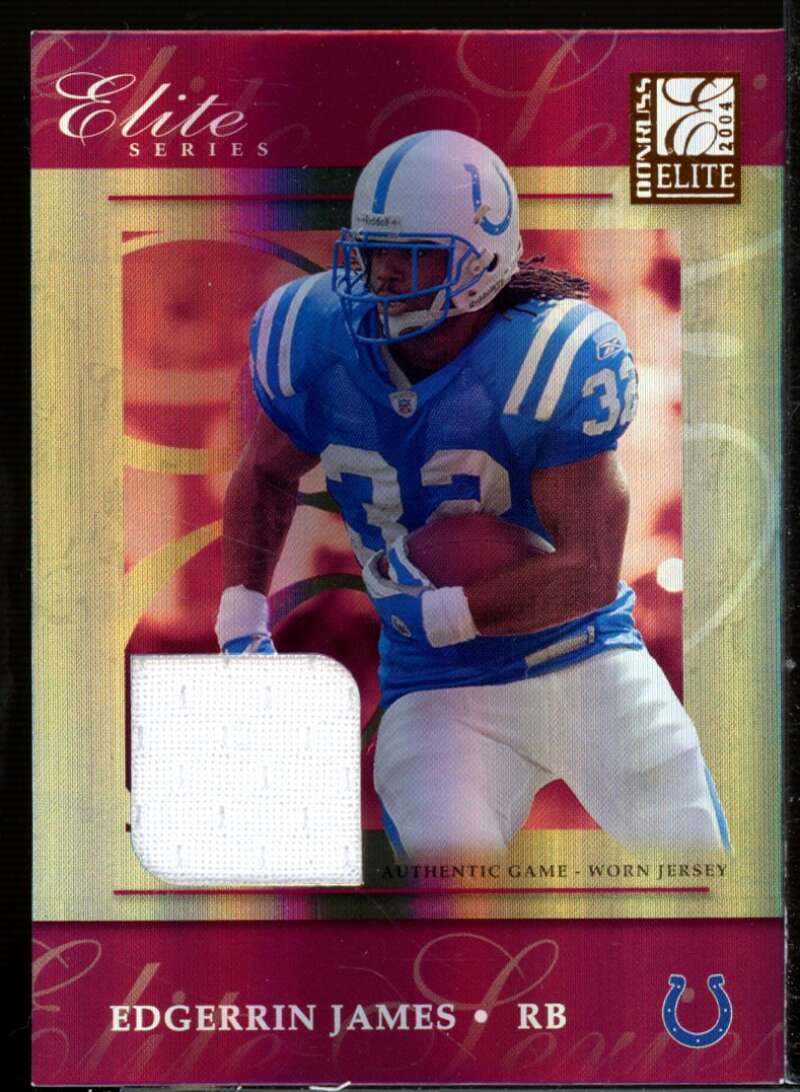 Edgerrin James Card 2004 Donruss Elite Series Jerseys Bronze #ES14  Image 1