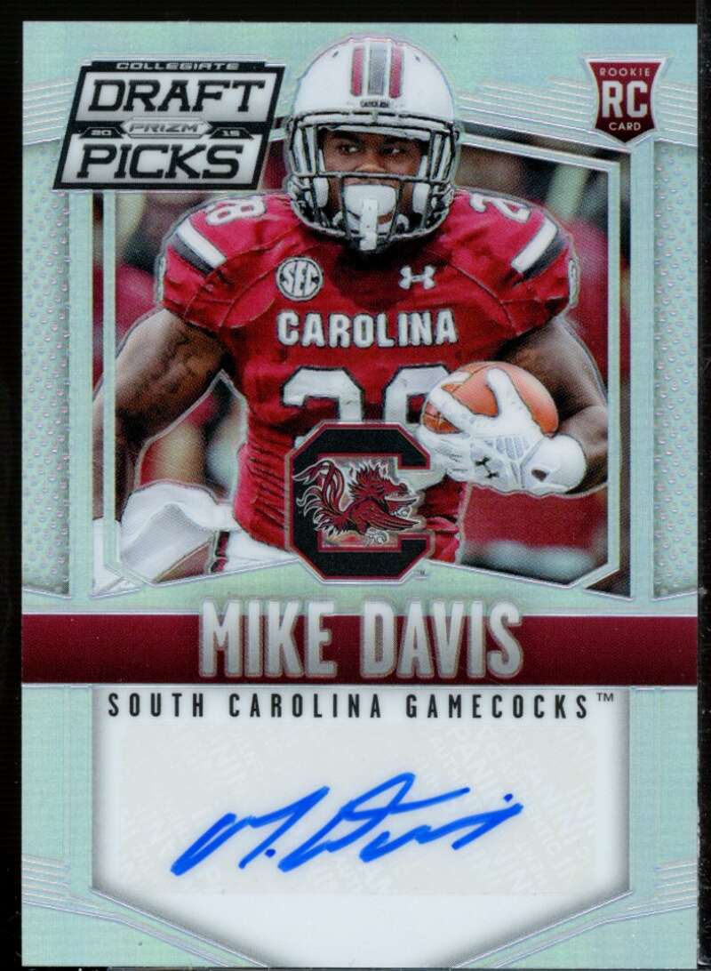 Mike Davis Card 2015 Panini Prizm Draft Picks Autographs Prizms Red Power #133  Image 1