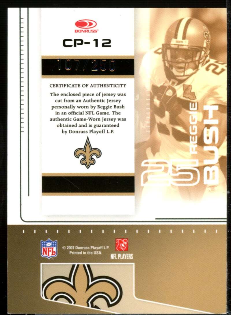 Reggie Bush 2007 Leaf Certified Materials Certified Potential Materials #12  Image 2