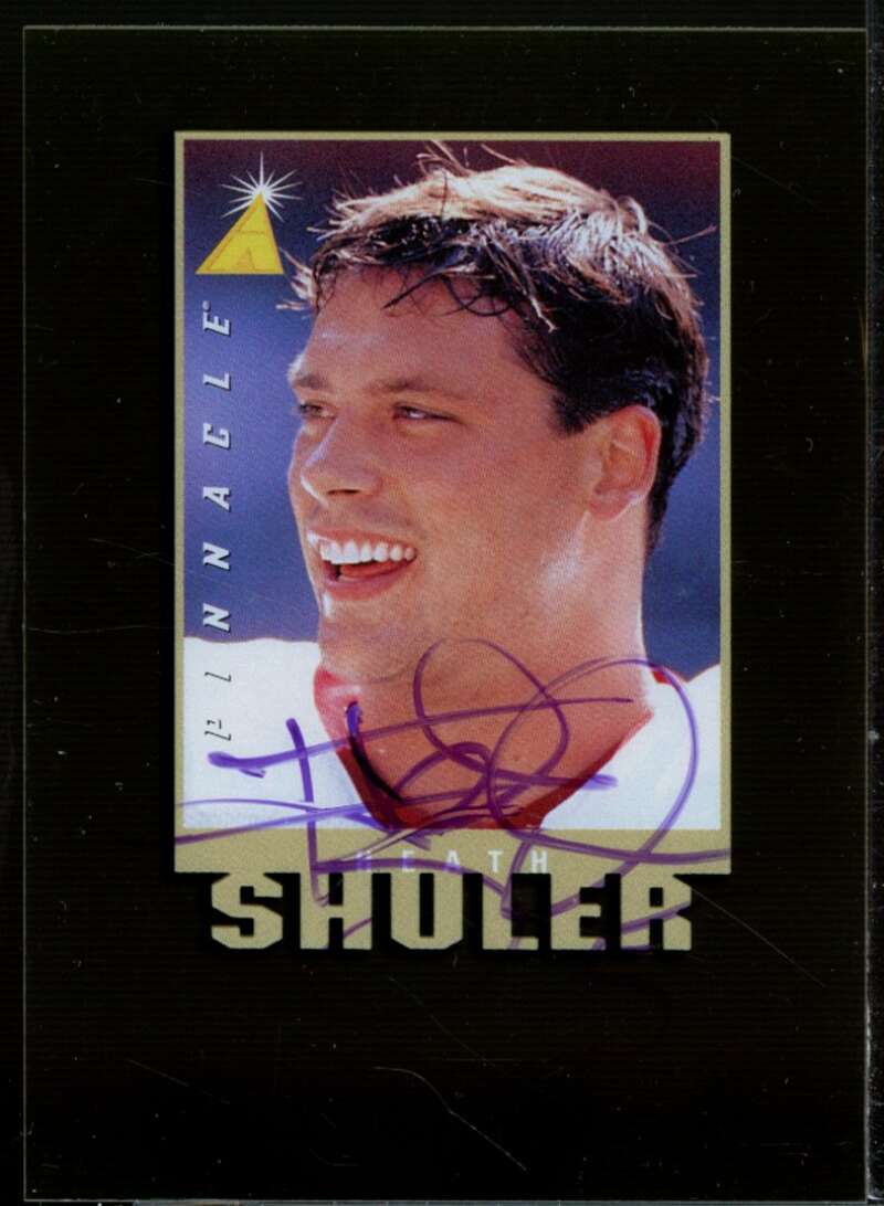 Heath Shuler Card 1997 Pinnacle Inscriptions Autographs #27  Image 1