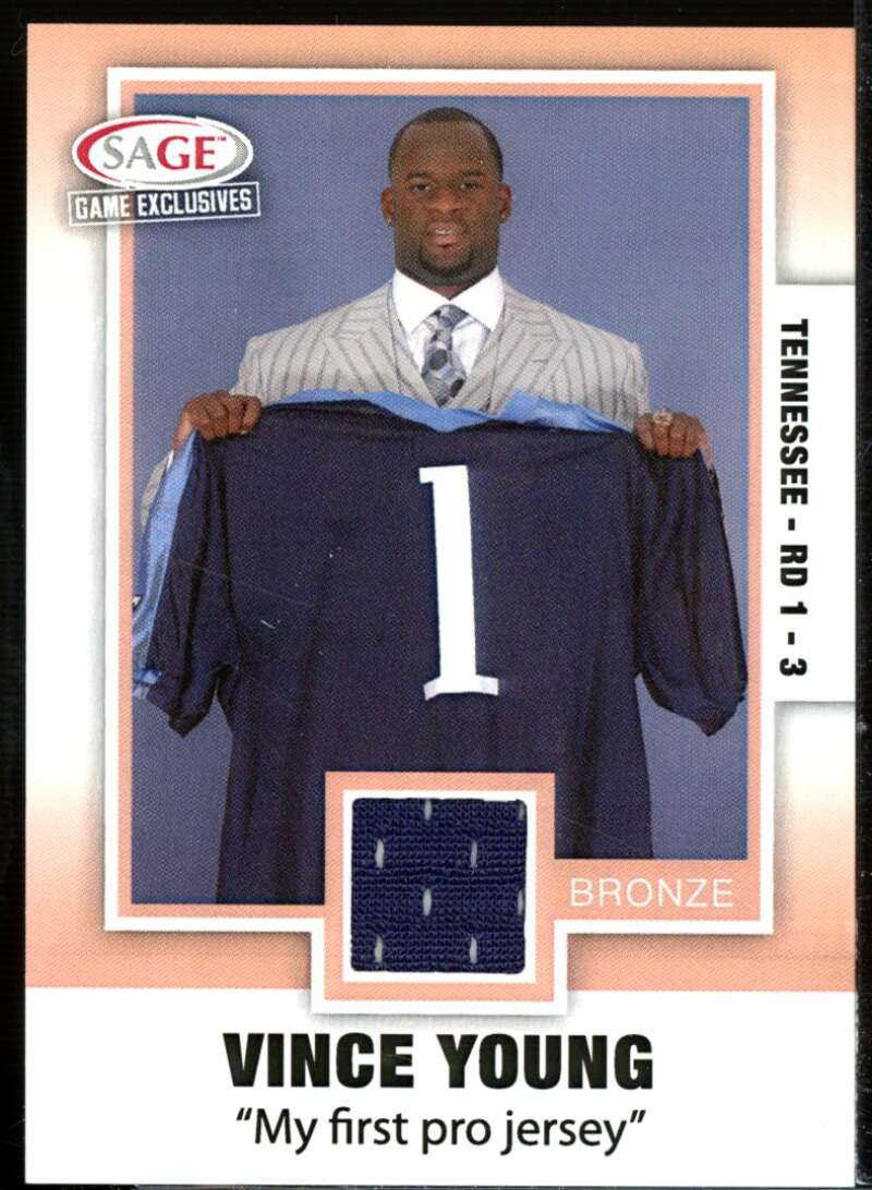 Vince Young NFL Rookie 2006 SAGE Game Exclusive Vince Young Jerseys Bronze #VY7  Image 1